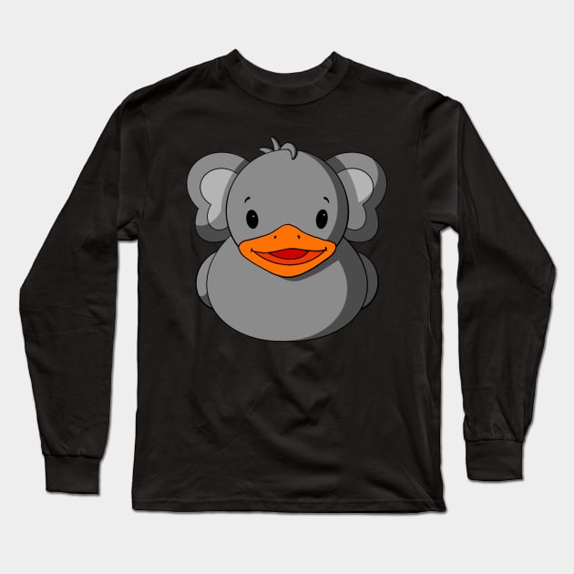 Elephant Rubber Duck Long Sleeve T-Shirt by Alisha Ober Designs